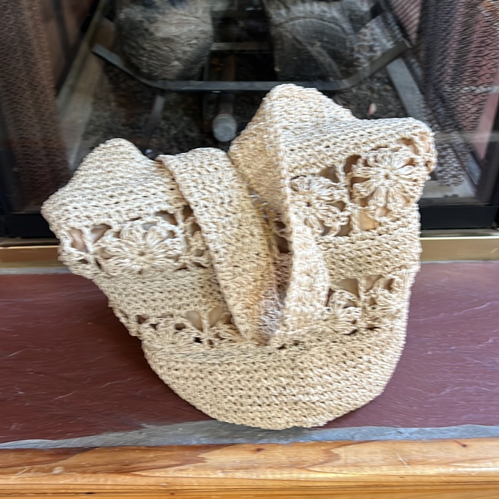 Crochet look hobo crossbody bag unbranded - Picture 10 of 14